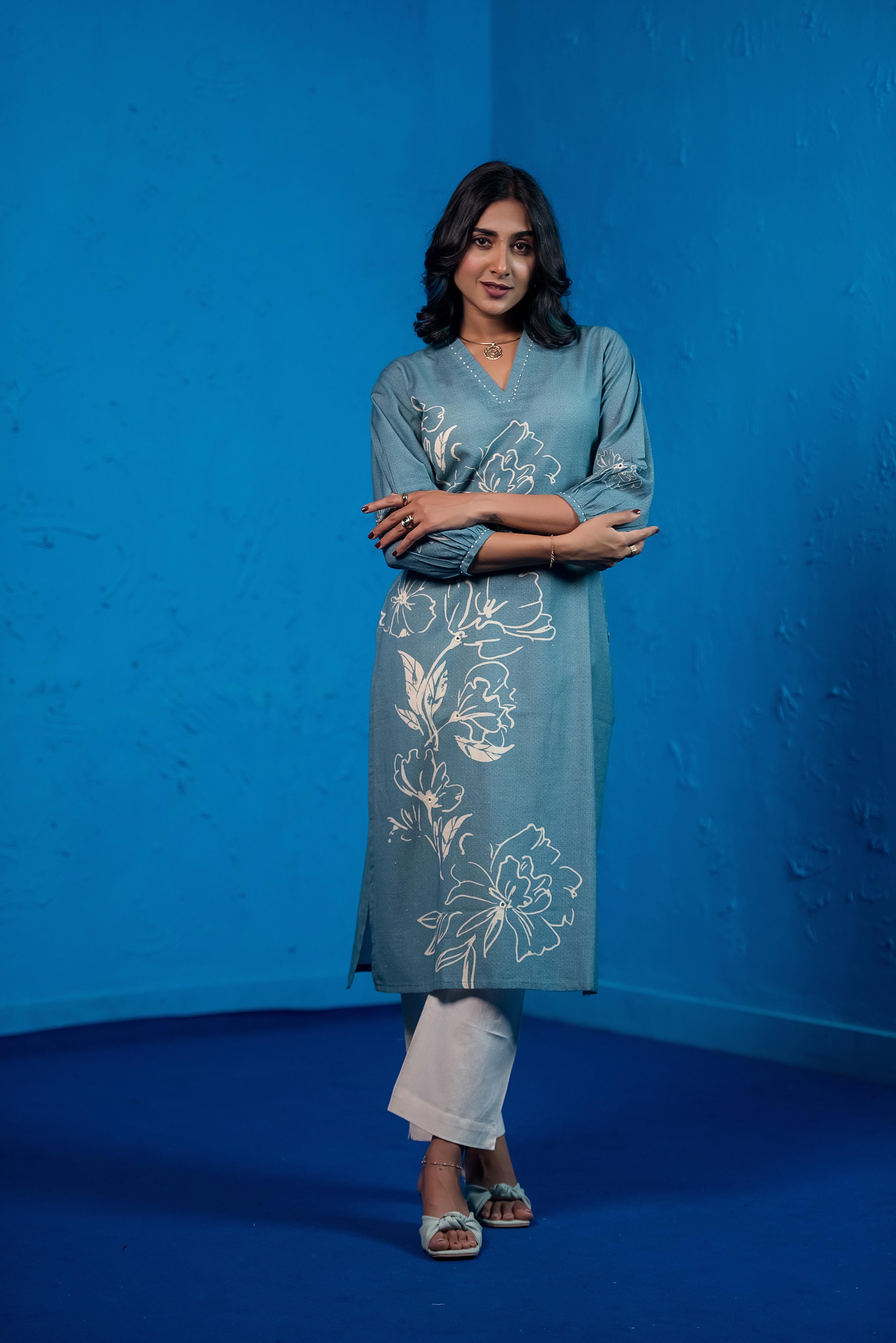 Blue Co-ord Elegance