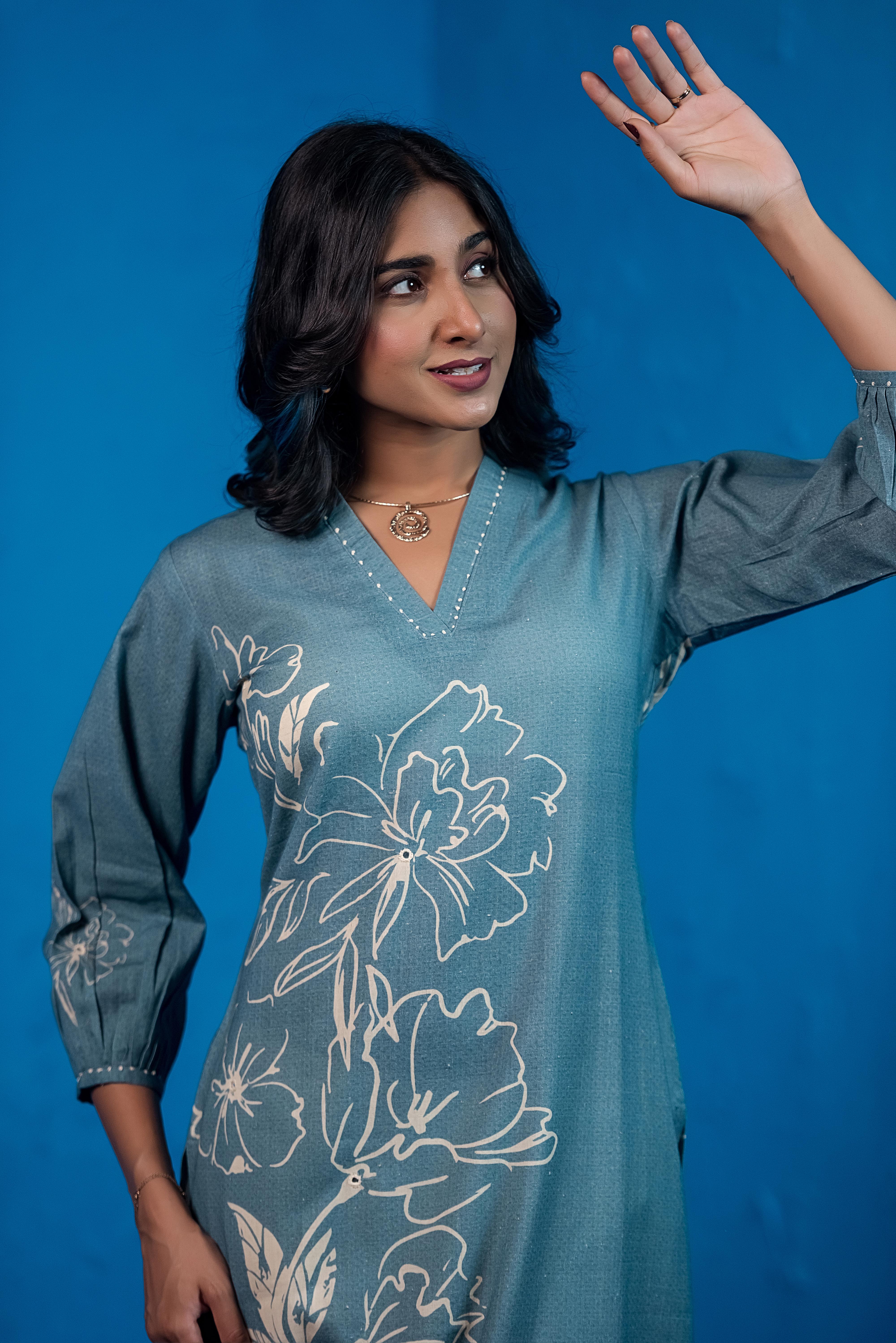 Blue Co-ord Elegance