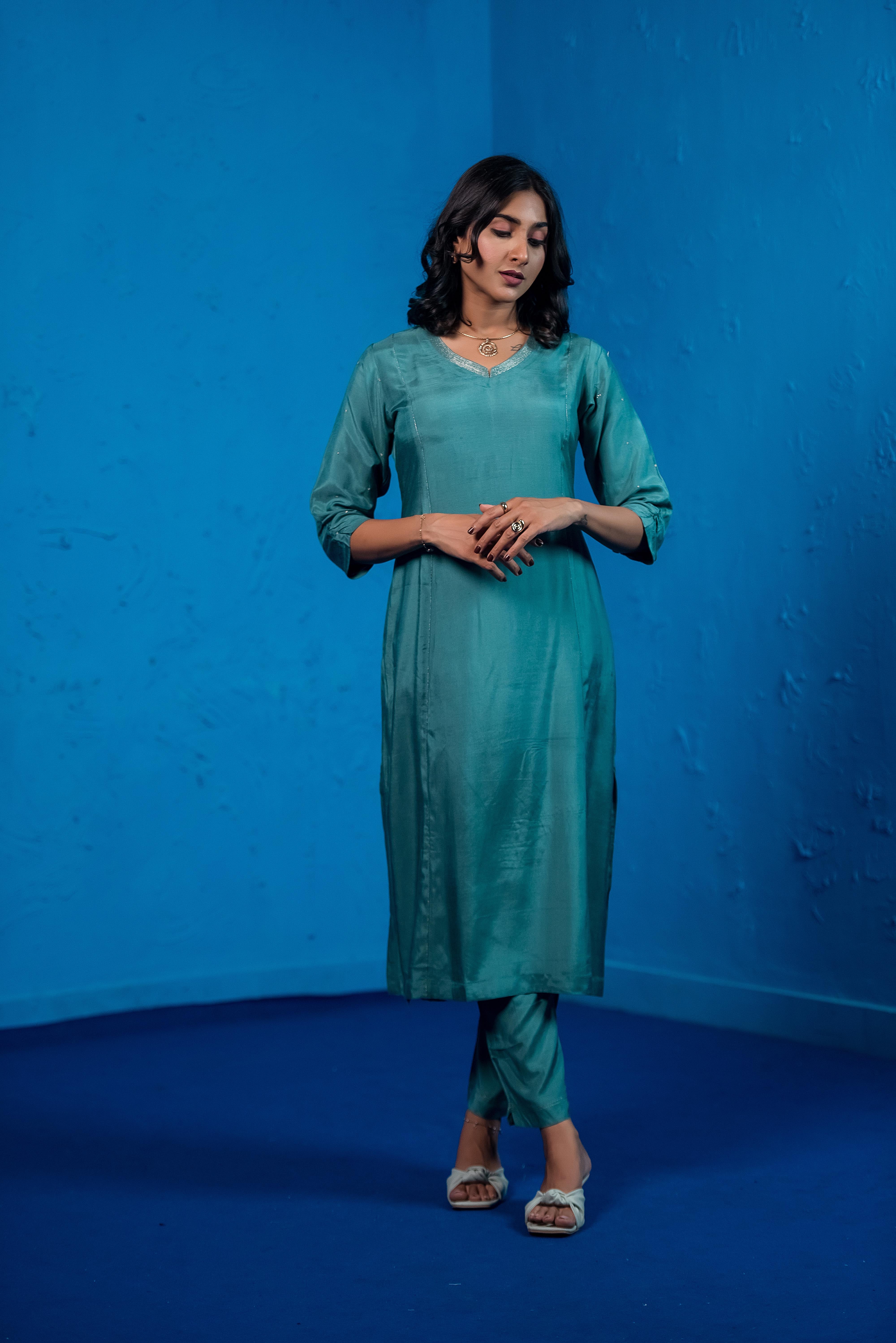 Classic Green Co-ord Elegance