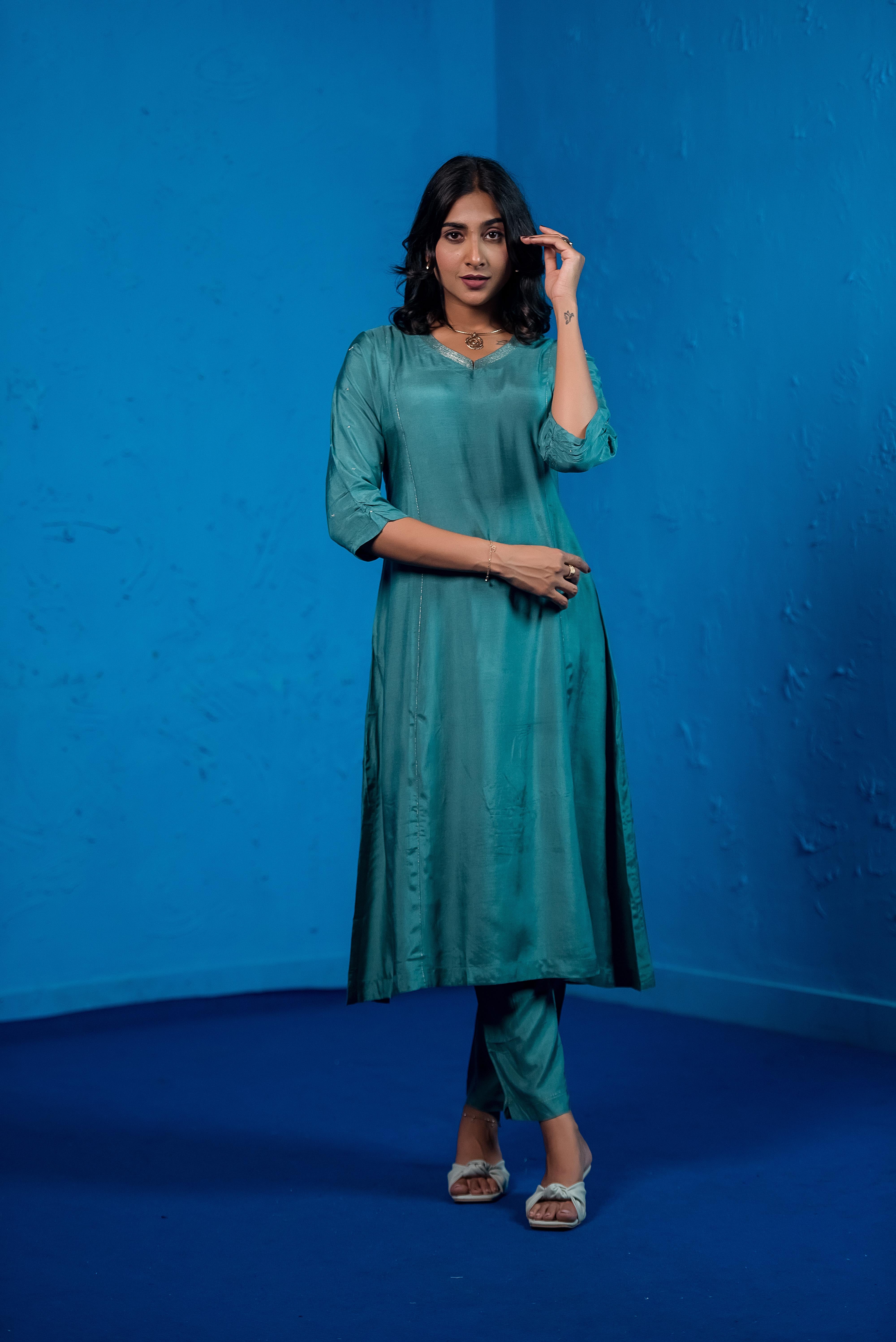 Classic Green Co-ord Elegance