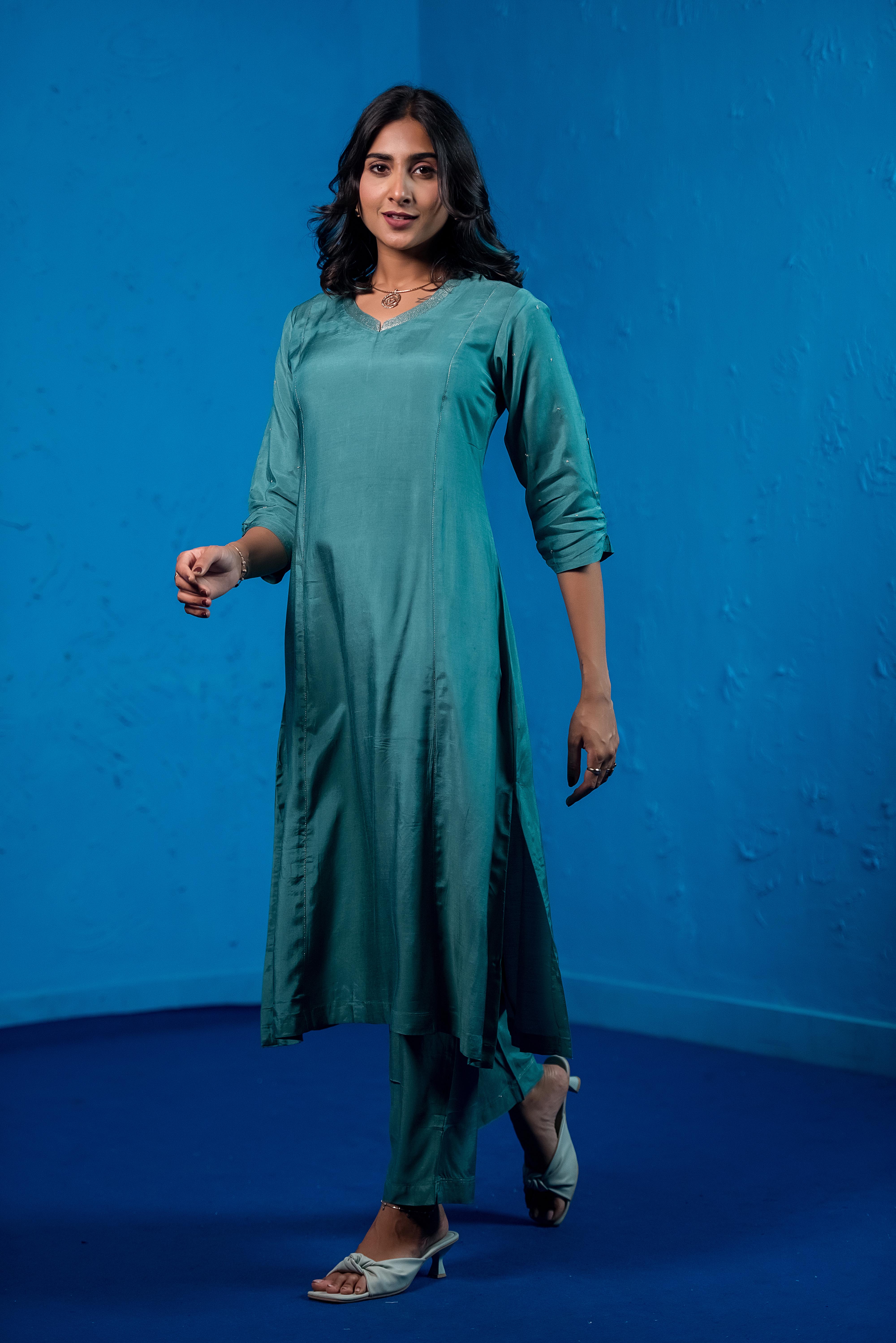 Classic Green Co-ord Elegance