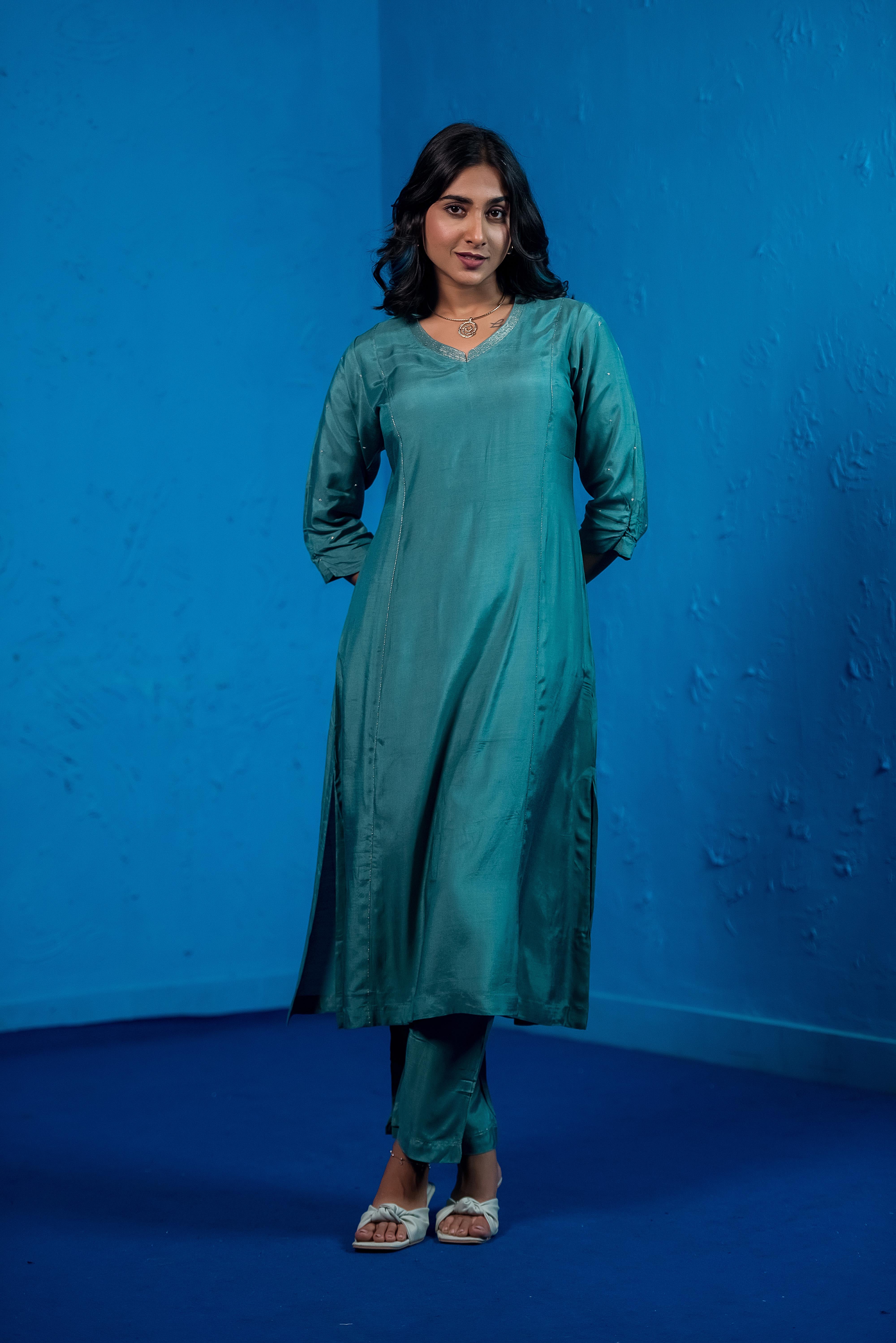 Classic Green Co-ord Elegance
