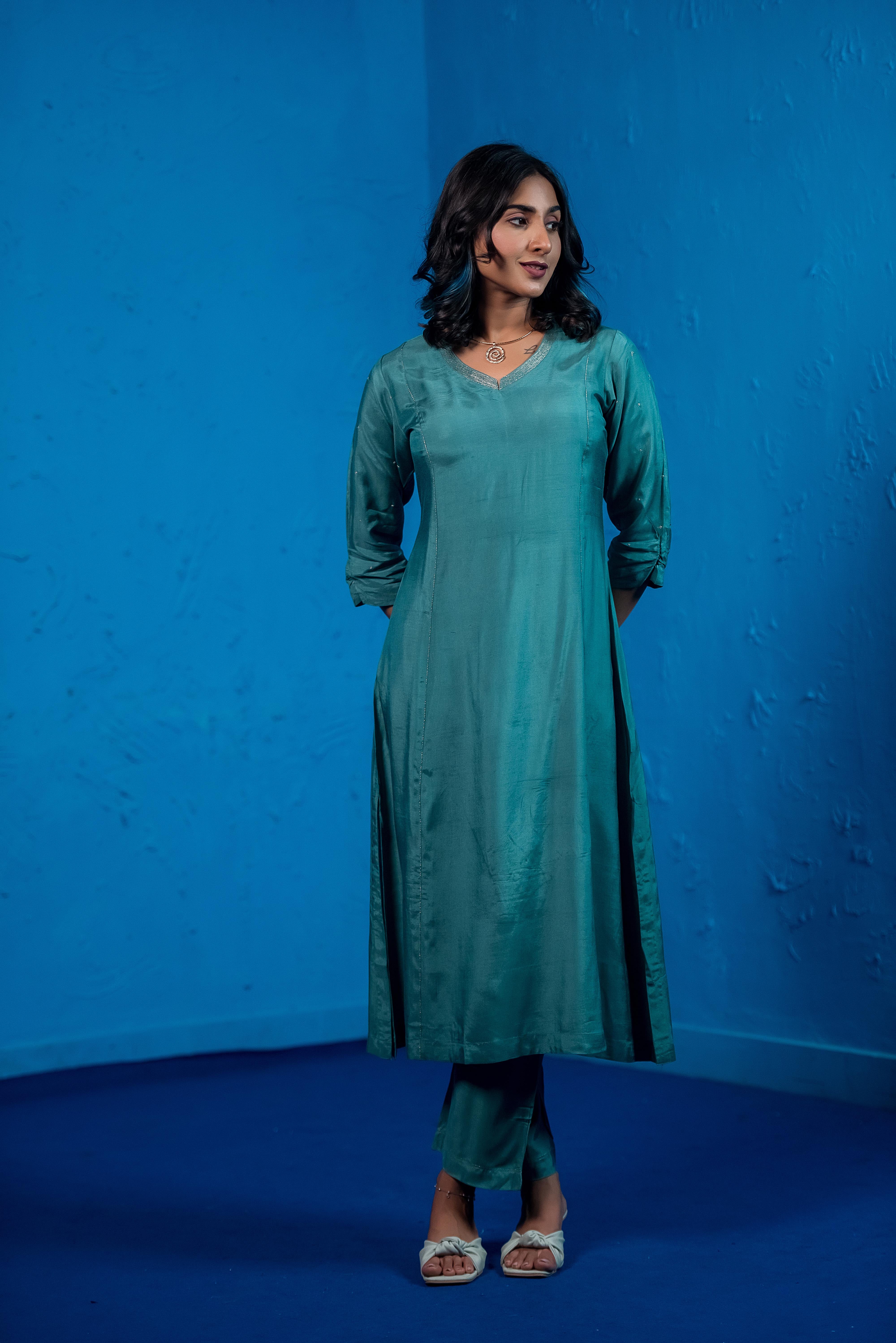 Classic Green Co-ord Elegance