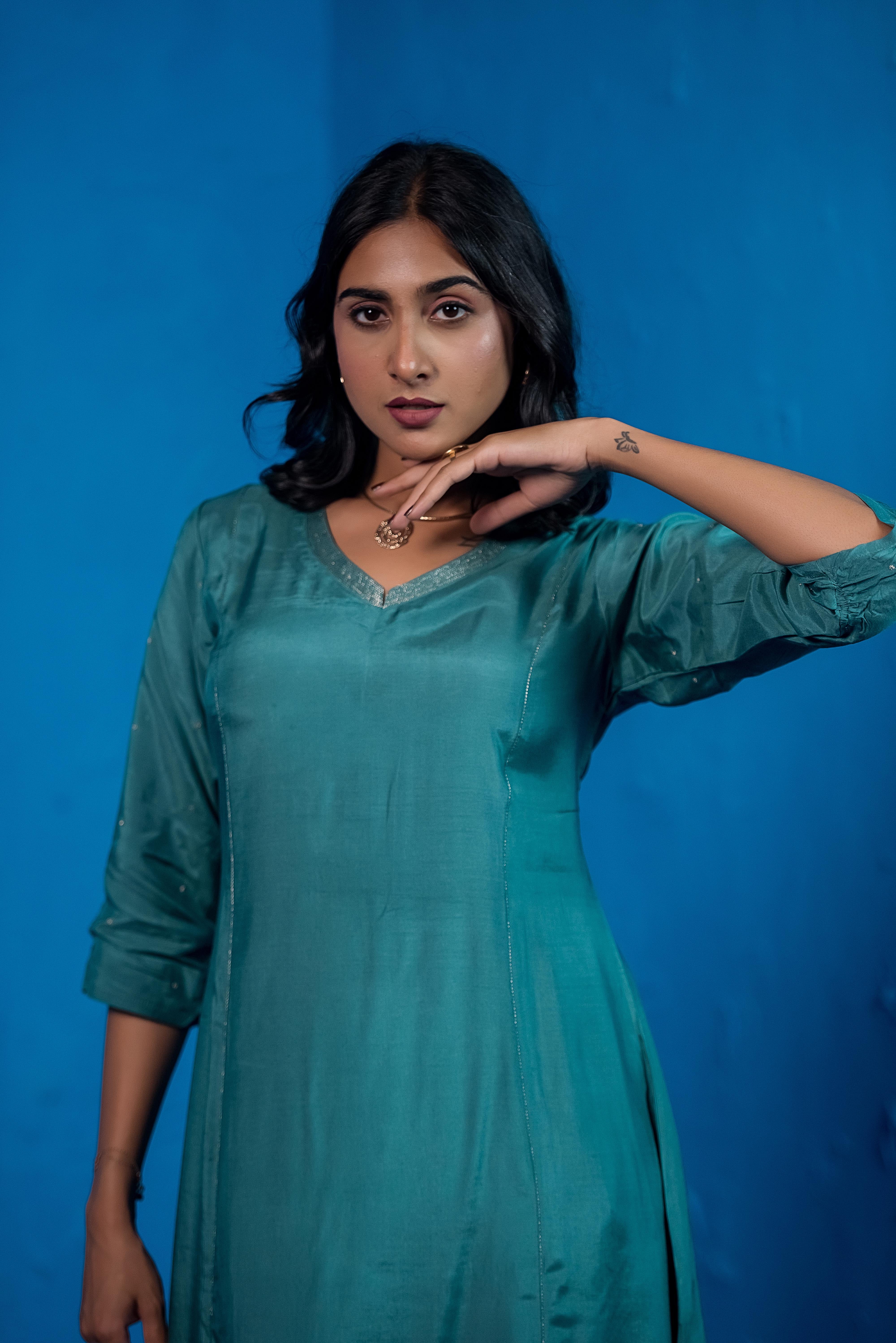 Classic Green Co-ord Elegance