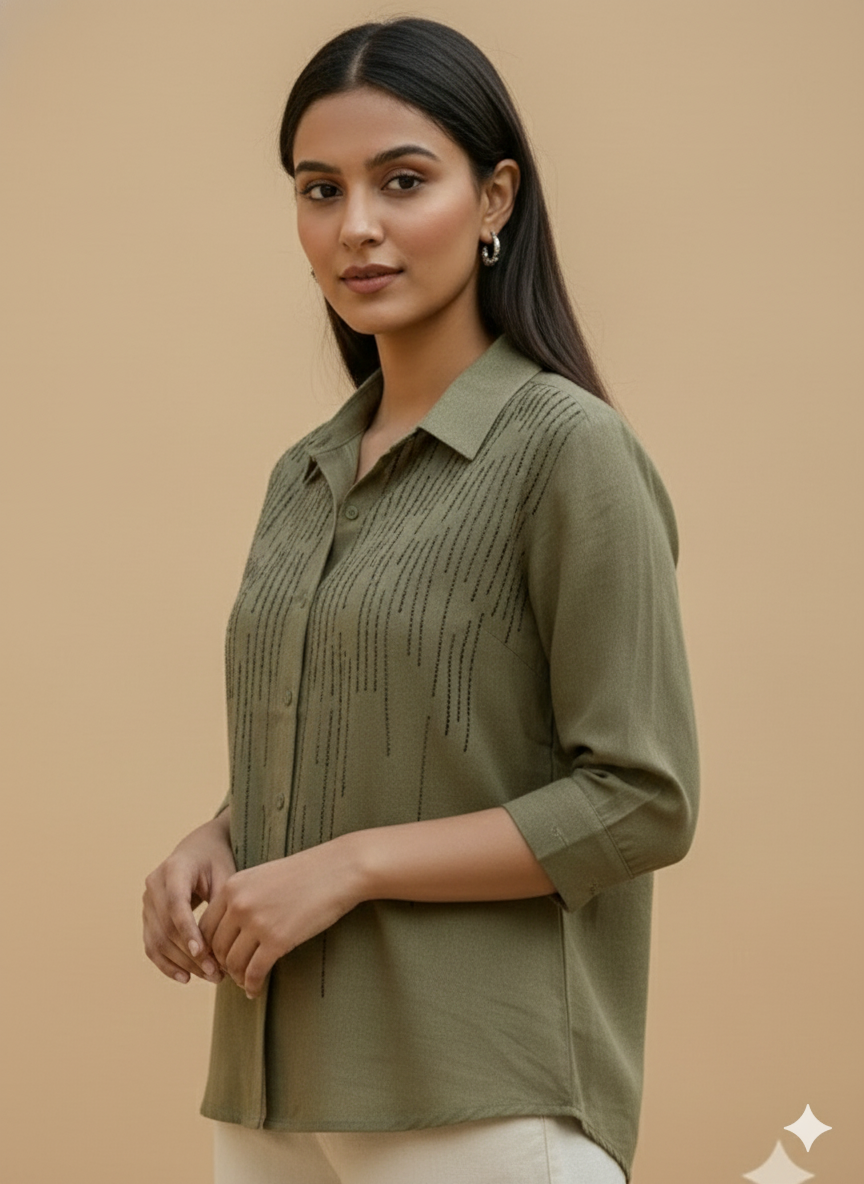 Women’s Premium Embroidered Everyday Shirt