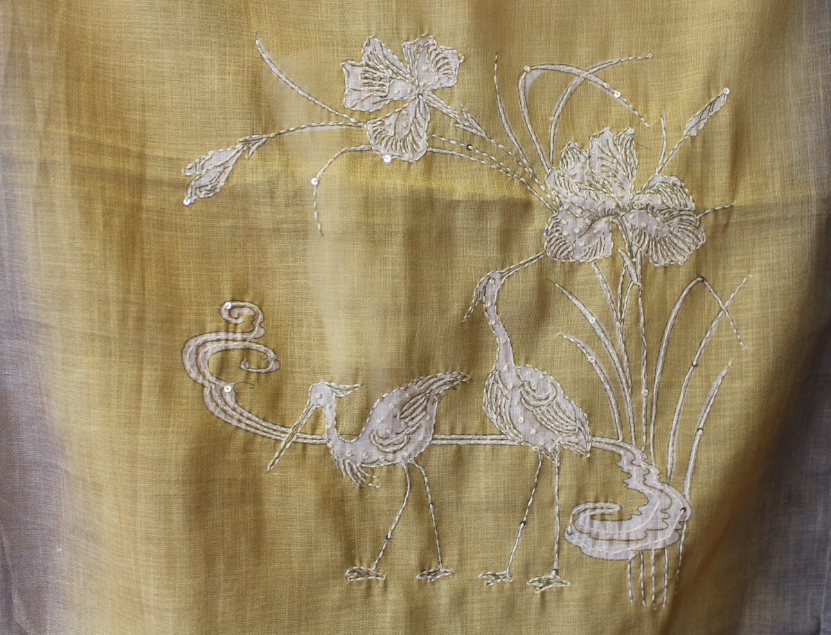 Mehandi Linen Tissue Straight Salwar Suit