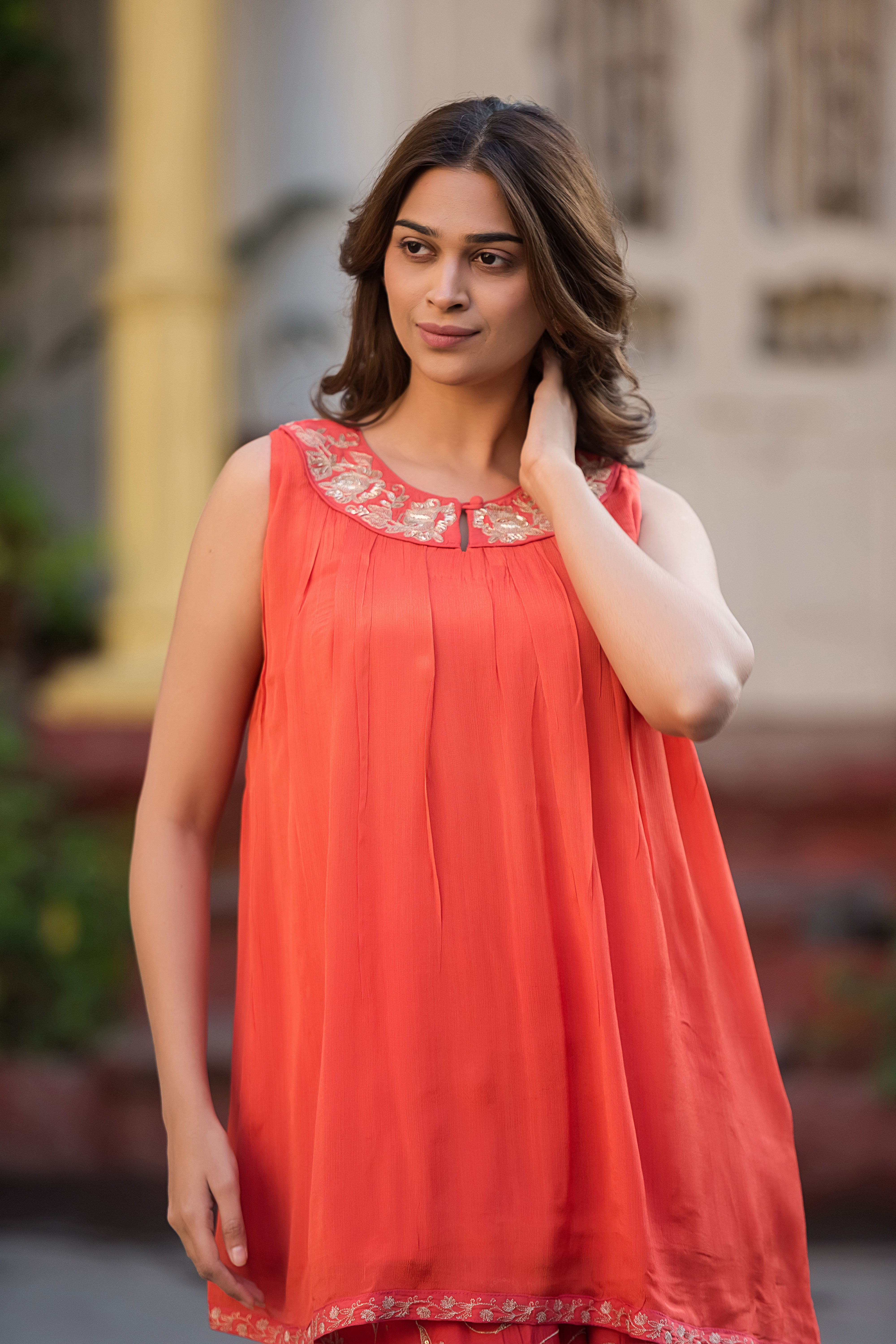 Vibrant Orange Co-ord Set