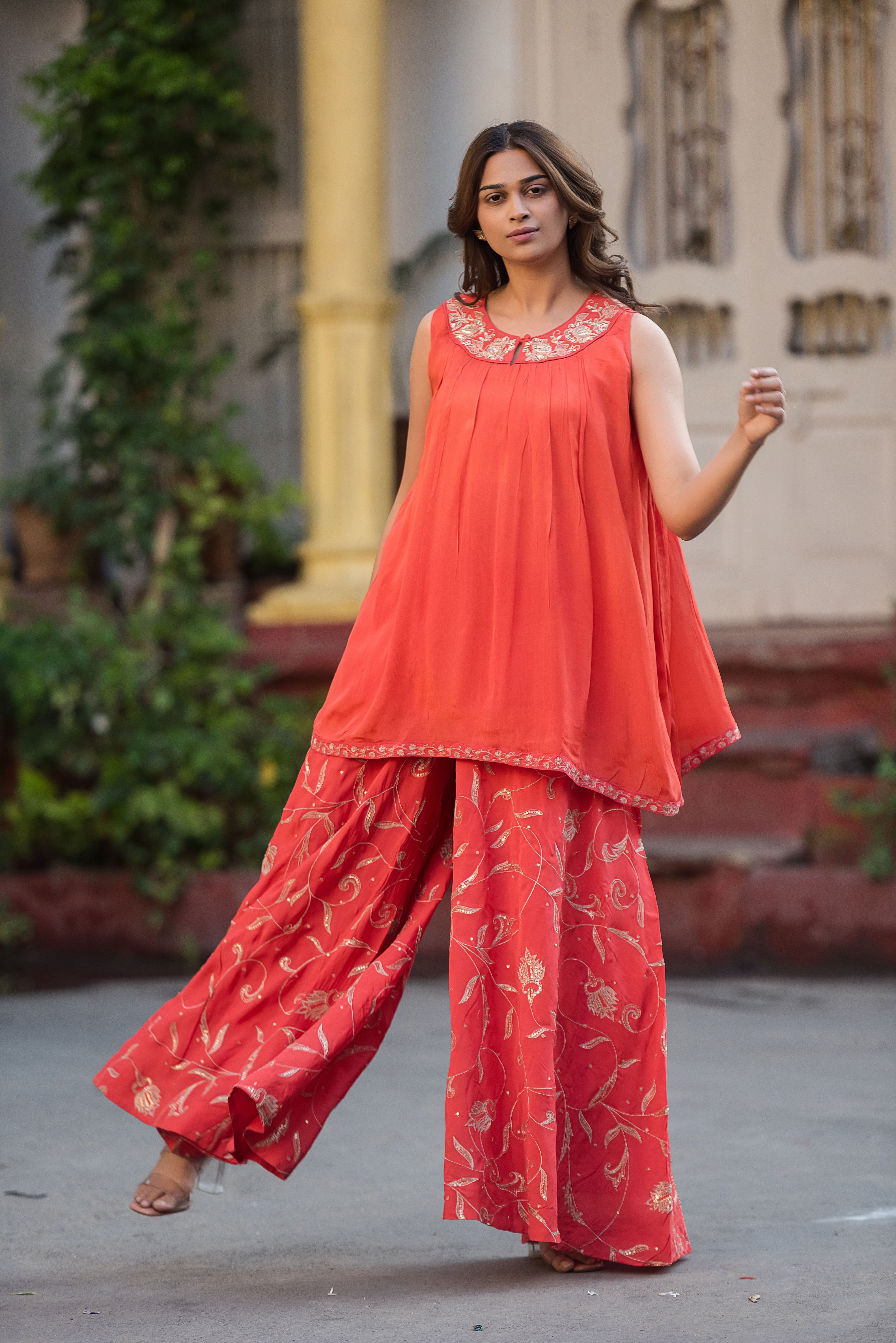 Vibrant Orange Co-ord Set