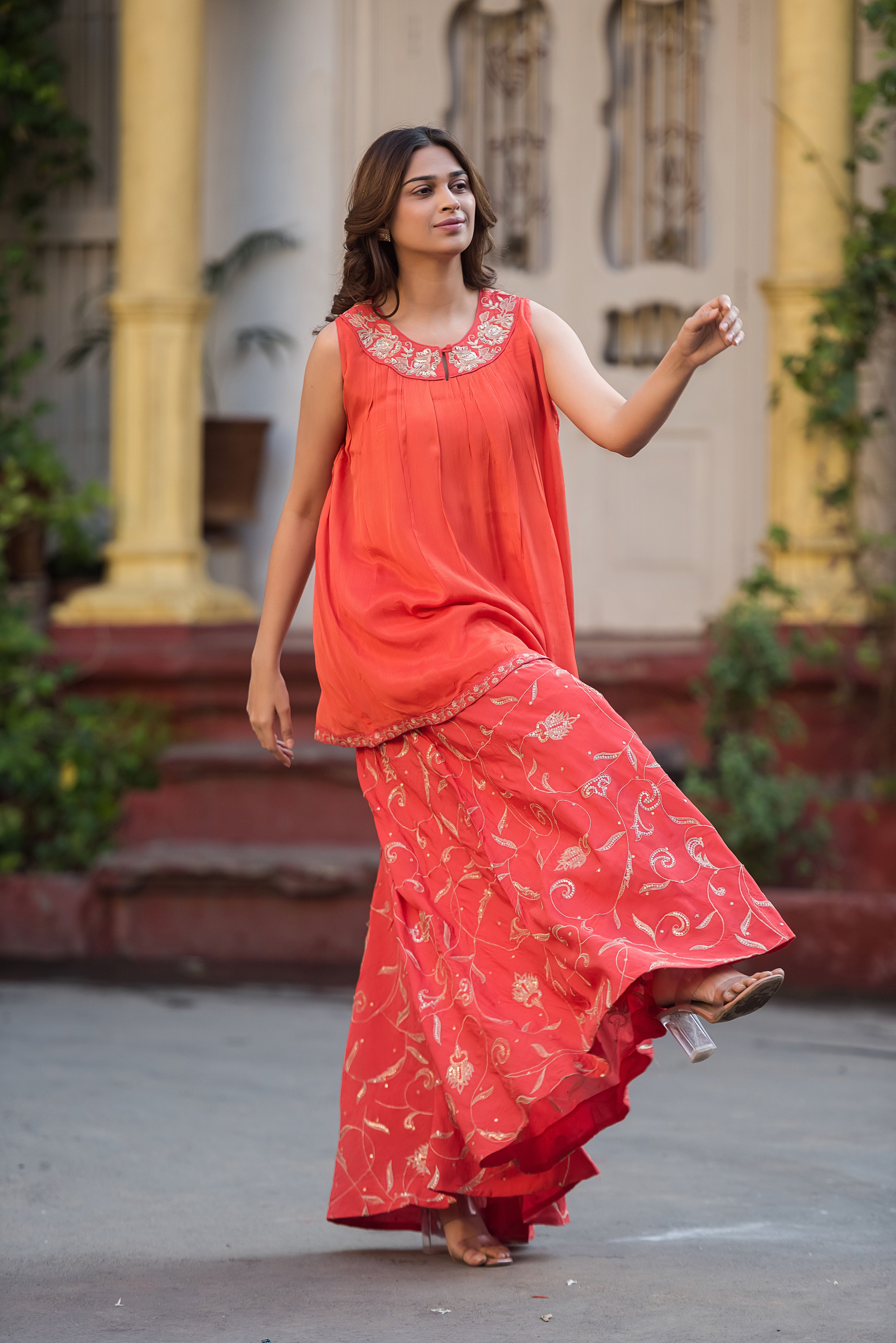 Vibrant Orange Co-ord Set