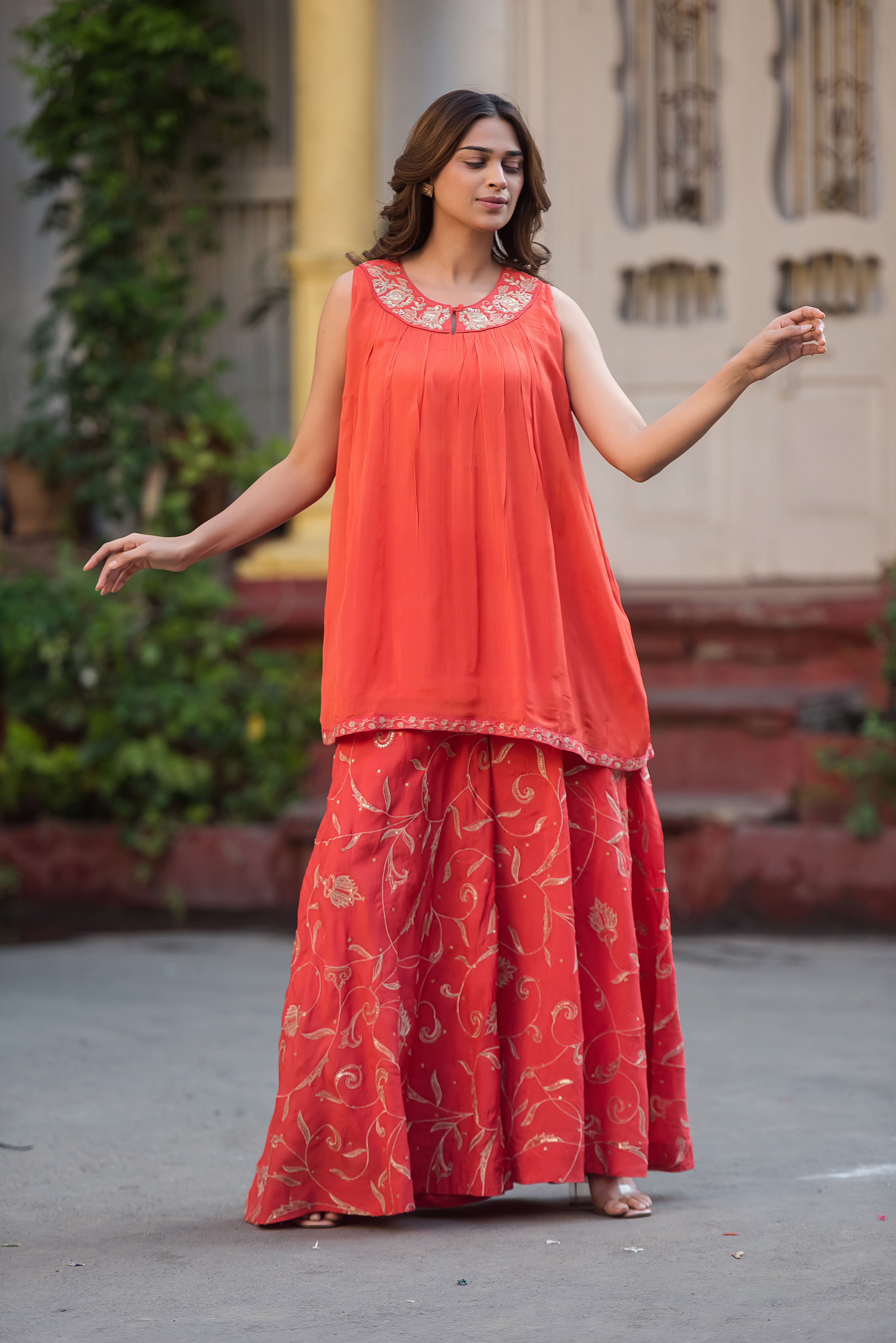 Vibrant Orange Co-ord Set