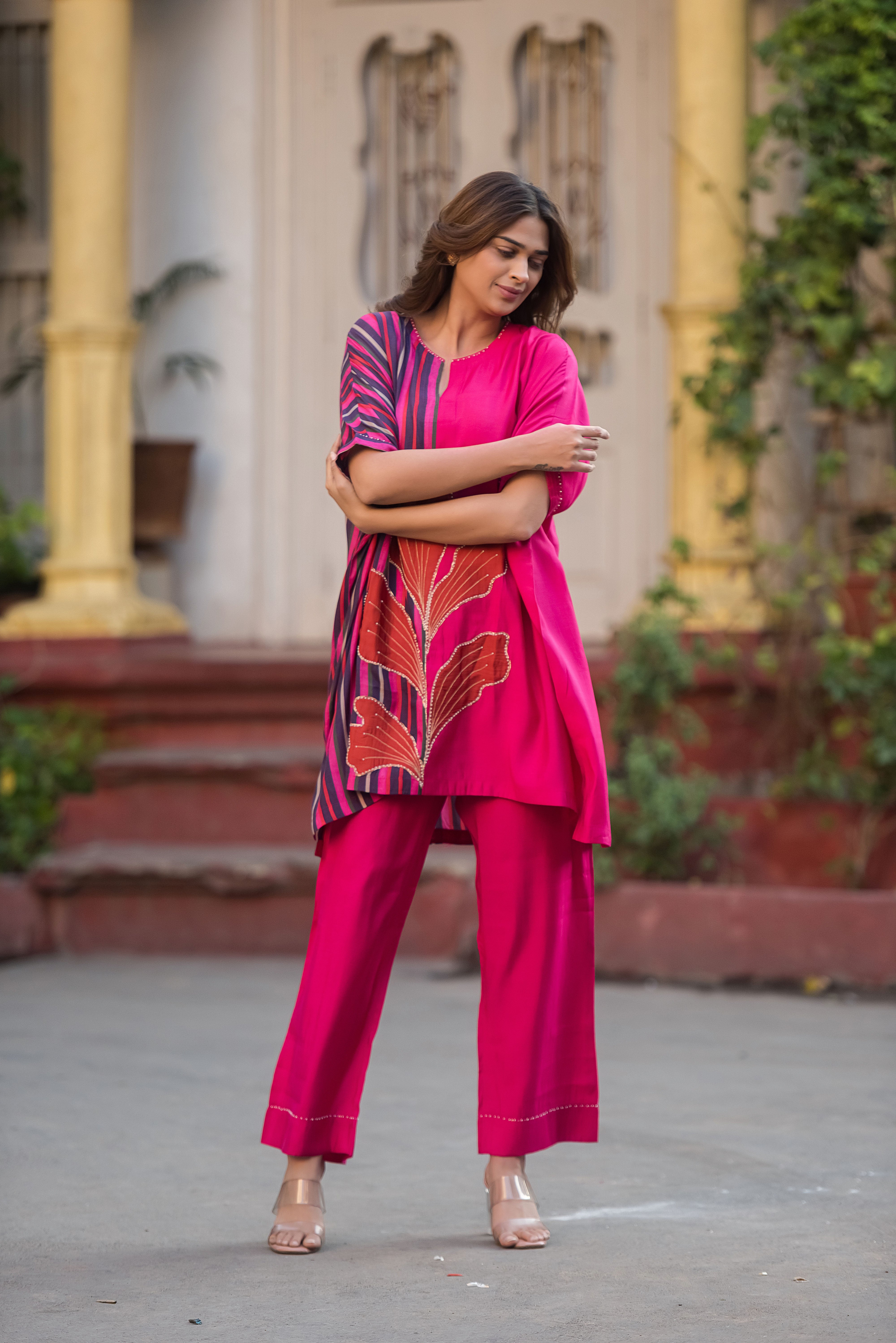 Pink Muslin Co-Ord Set