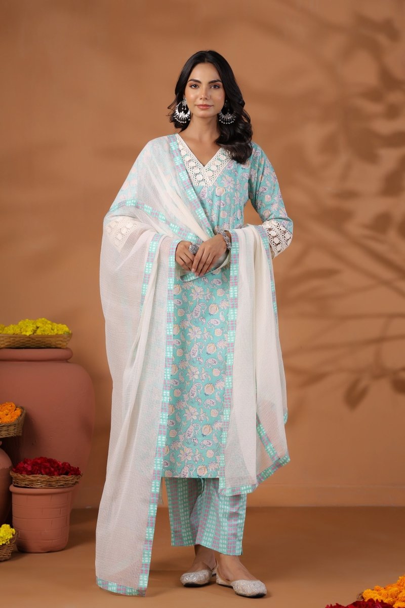 PAYAL Blue Kurta Suit Set for Anyday - Payal