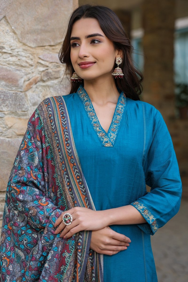 PAYAL Blue Kurta Suit Set for Anyday - Payal