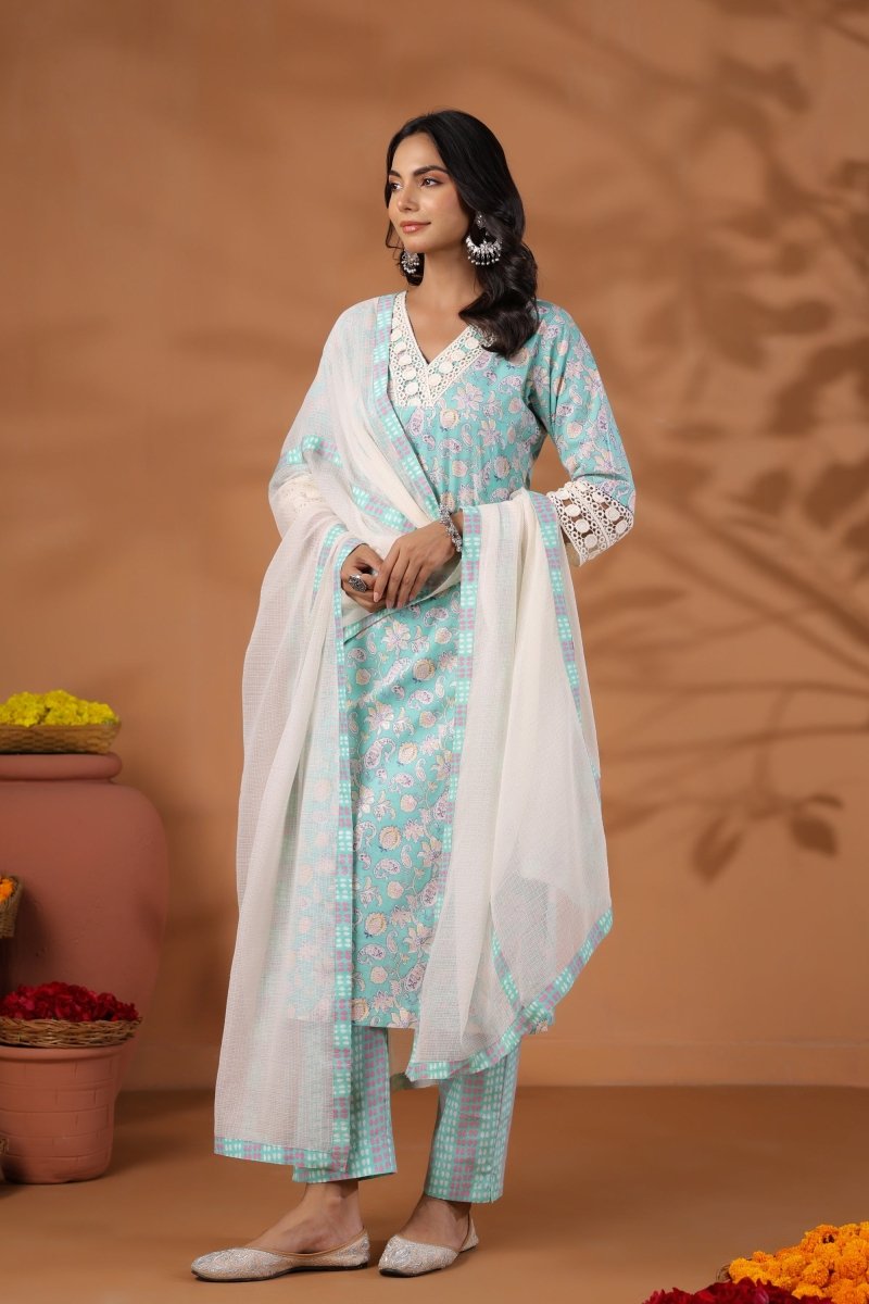 PAYAL Blue Kurta Suit Set for Anyday - Payal