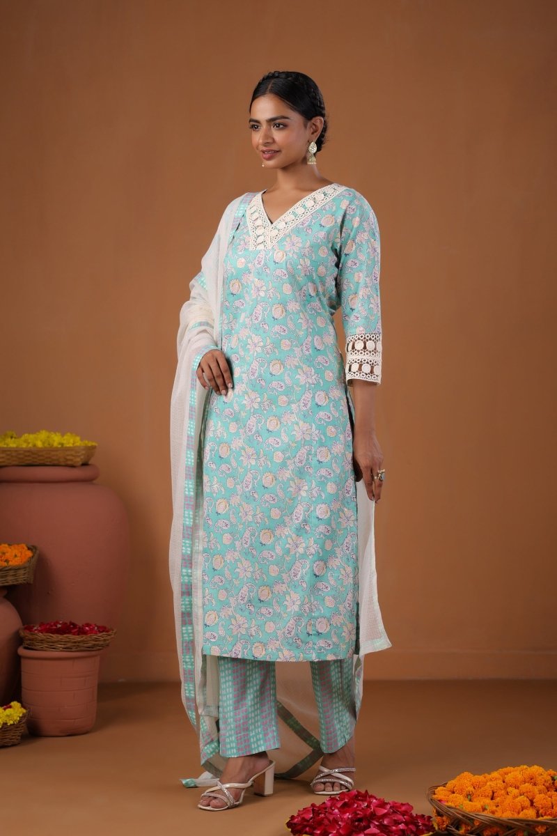 PAYAL Blue Kurta Suit Set for Anyday - Payal
