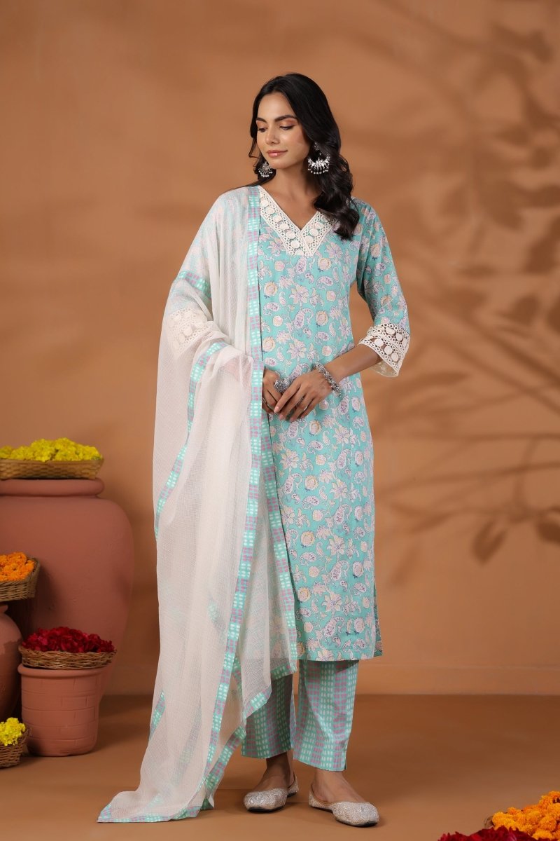PAYAL Blue Kurta Suit Set for Anyday - Payal