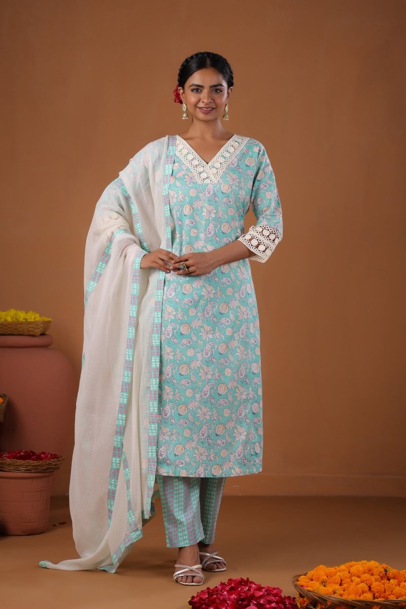 PAYAL Blue Kurta Suit Set for Anyday - Payal