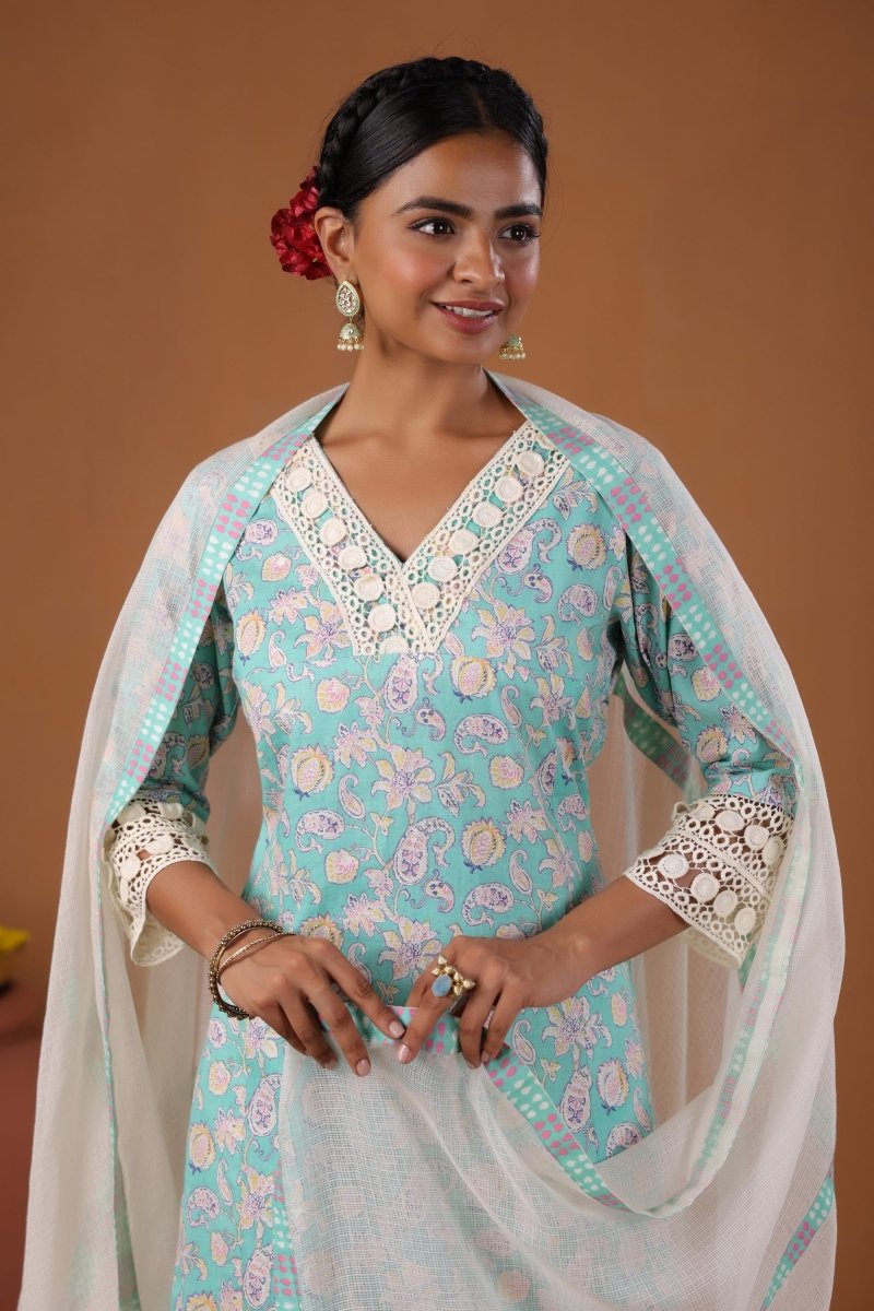 PAYAL Blue Kurta Suit Set for Anyday - Payal