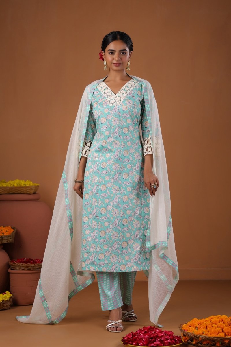 PAYAL Blue Kurta Suit Set for Anyday - Payal