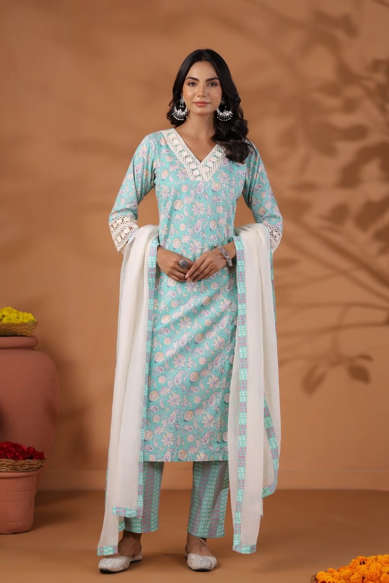 PAYAL Blue Kurta Suit Set for Anyday - Payal