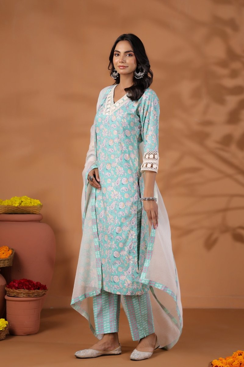 PAYAL Blue Kurta Suit Set for Anyday - Payal