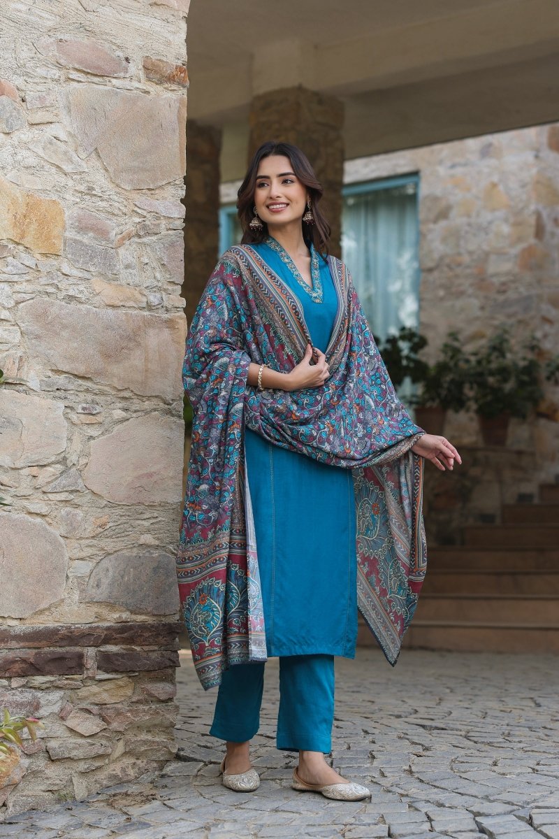 PAYAL Blue Kurta Suit Set for Anyday - Payal