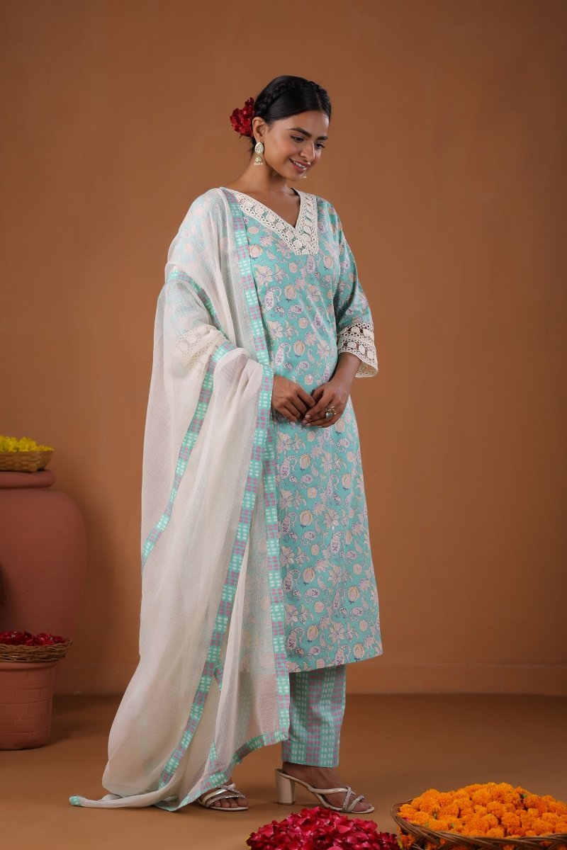 PAYAL Blue Kurta Suit Set for Anyday - Payal