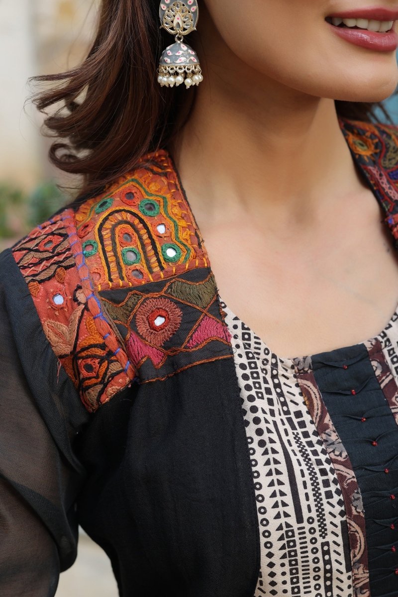 PAYAL Jacket Kurta Suit Set with Handwork Detailing - Payal