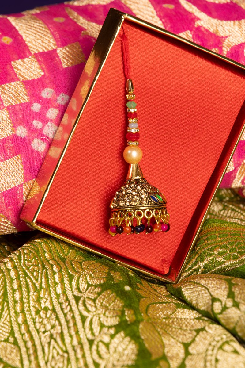 PAYAl Rakhi for Bhabhi | Jewelled Lumba Rakhi - Payal
