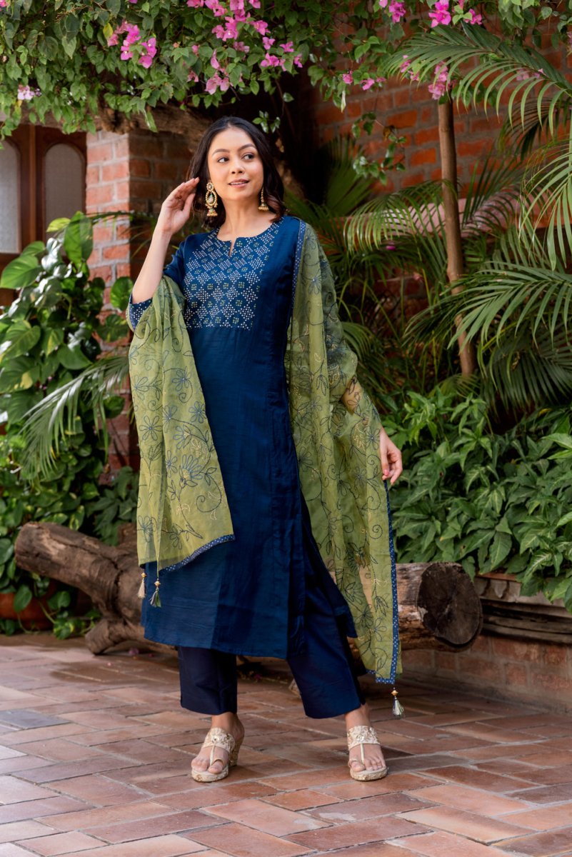 Dola Silk Printed suit Set - Payal