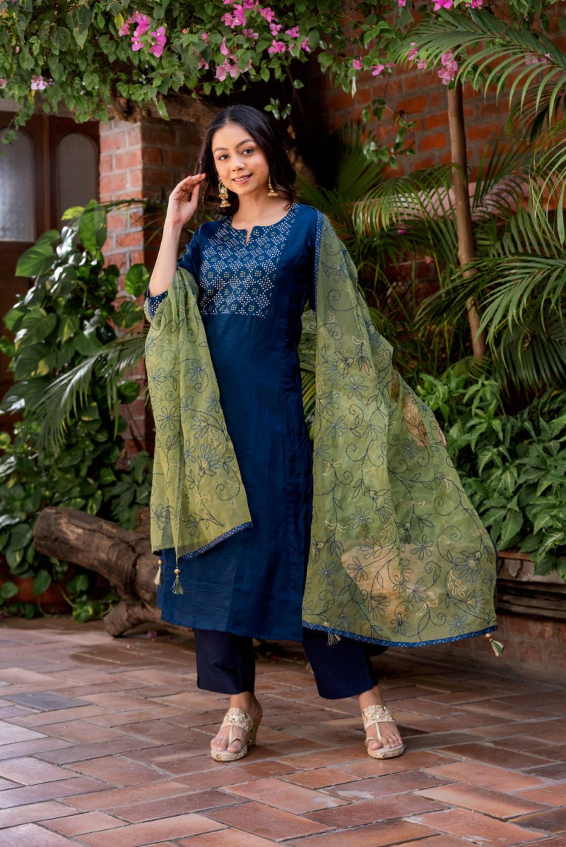 Dola Silk Printed suit Set - Payal