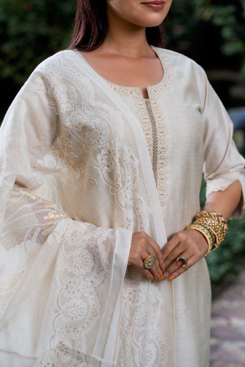 Khadi Silk Suit Set - Payal