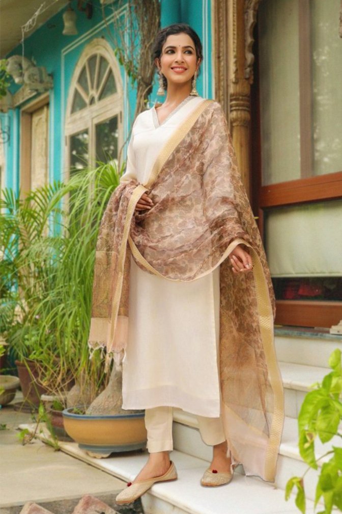 Khadi silk suits for ladies store