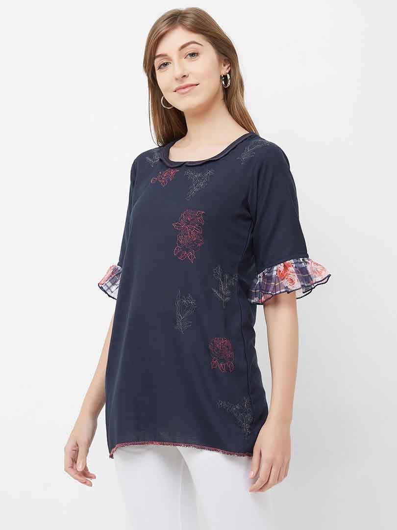 Payal Designer Aline Latest Blouse Sleeve Casual Online Tunic - Payal