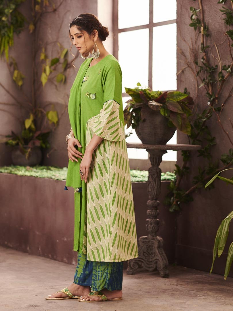 Payal Designer Aline Party Wear Different Look Stitched Online Palazo Suit. - Payal