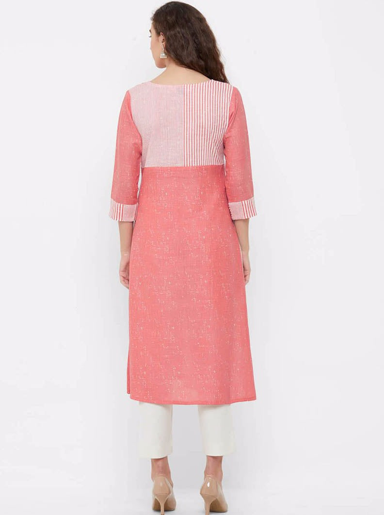 Payal Designer Aline Smart Look 3-4 Sleeve Summer Wear Aline Kurta-Kurti - Payal
