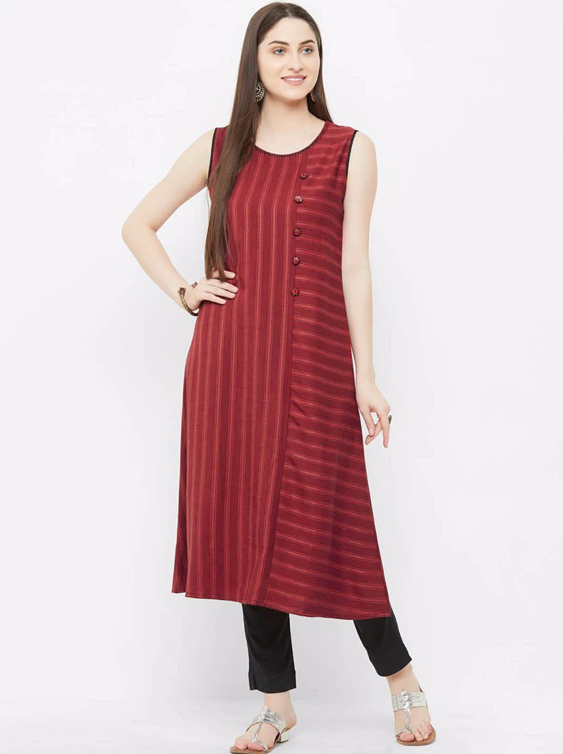 Payal Designer Aline Smart Look Sleeveless Online Women Kurta-Kurti - Payal