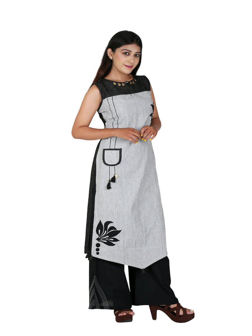 Payal Designer Casual Wear Stitched Straight Cut Sleeveless Palazoo Suit New Womens Dress - Payal