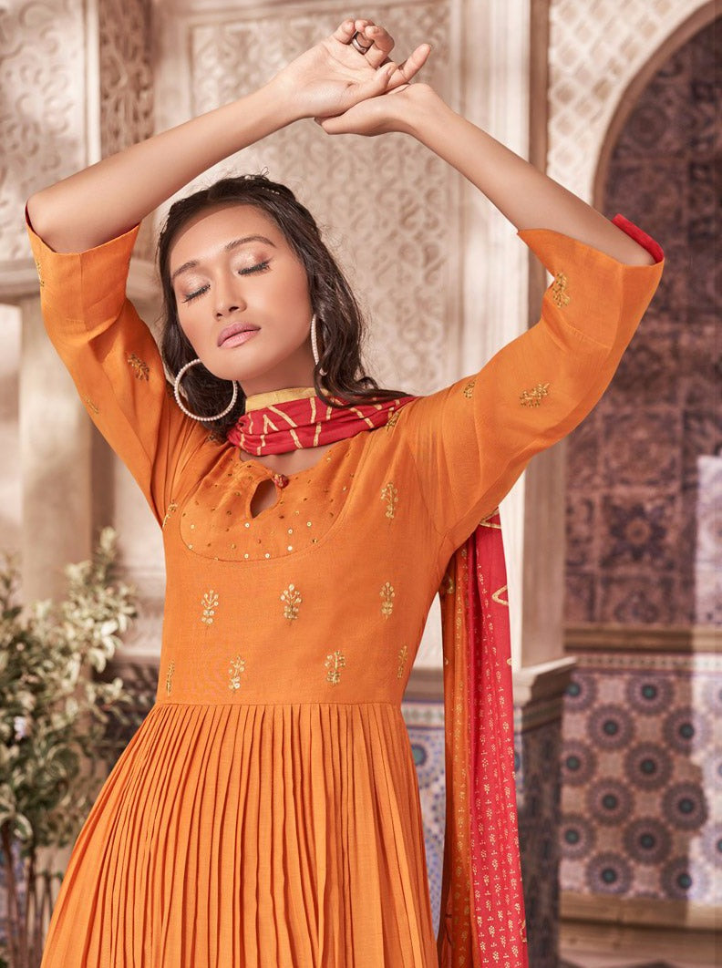 Payal Designer Ethnic Wear Aline Festive Different Look 3-4 Sleeve Latest Online Women Churidar Suit - Payal