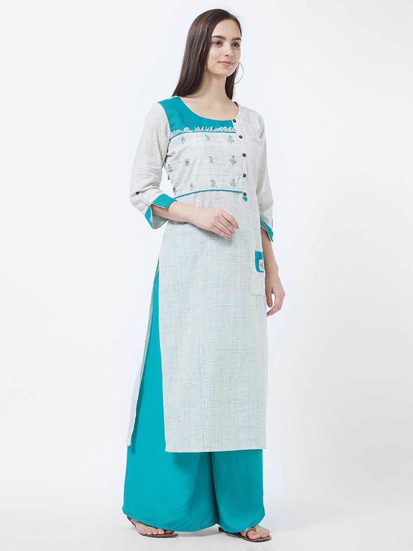 Payal Designer ethnic wear Straight Cut Office Look 3-4 Sleeve Online Kurta-Kurti - Payal