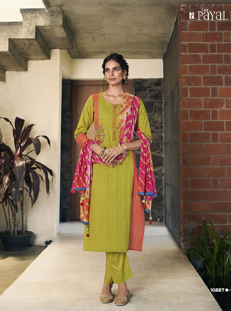 Payal Designer Straight Cut Smart Look Casual Ethnic Wear Online Pent Suit - Payal