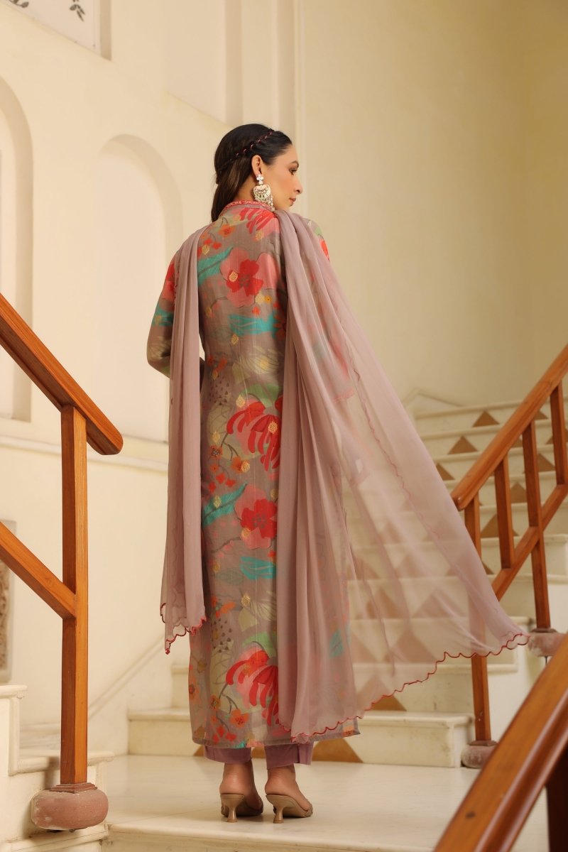 PAYAL Muslin Silk Printed Suit Set - Payal