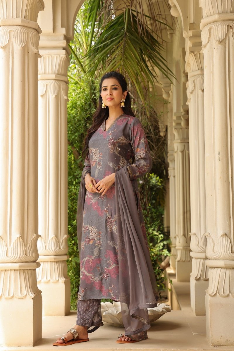 PAYAL Printed Aline Suit Set - Payal