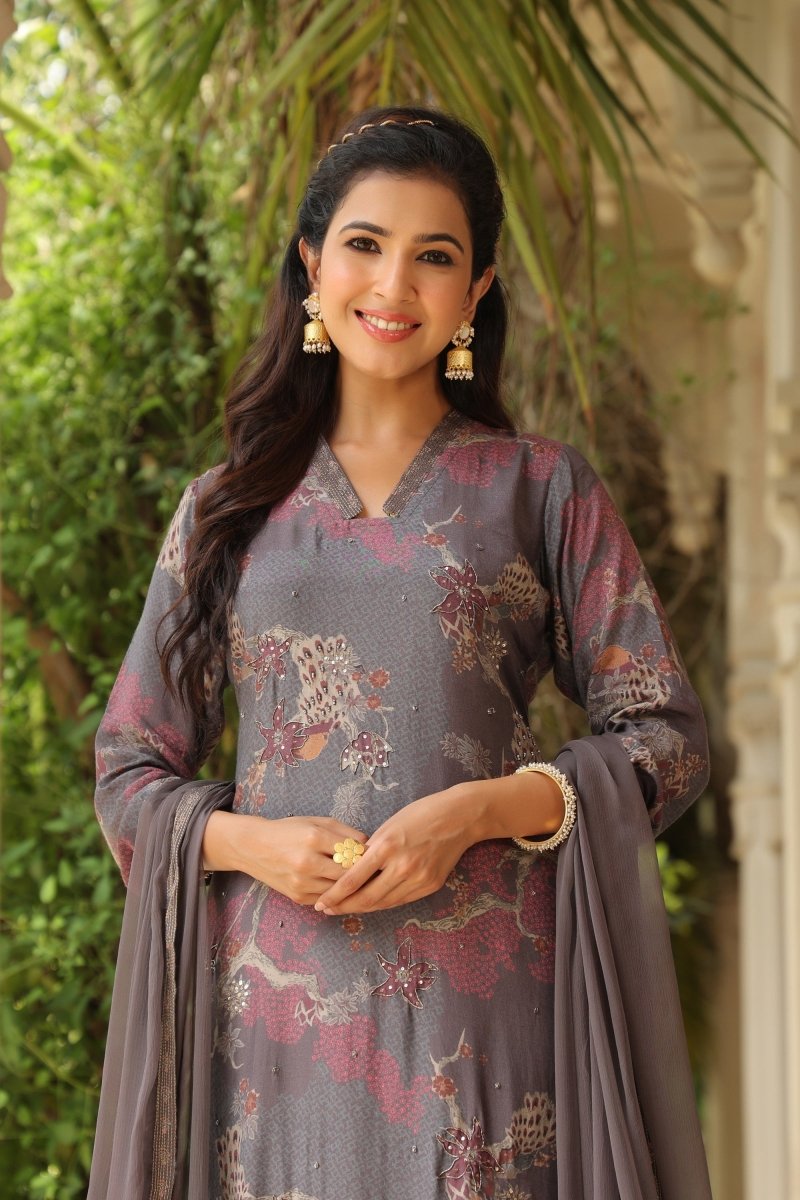 PAYAL Printed Aline Suit Set - Payal