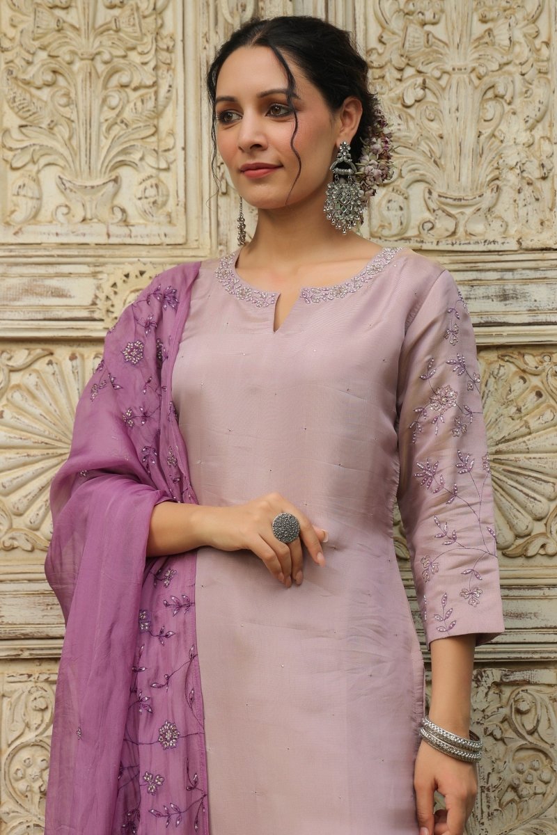 PAYAL Soft Chanderi Embroidered Suit set - Payal