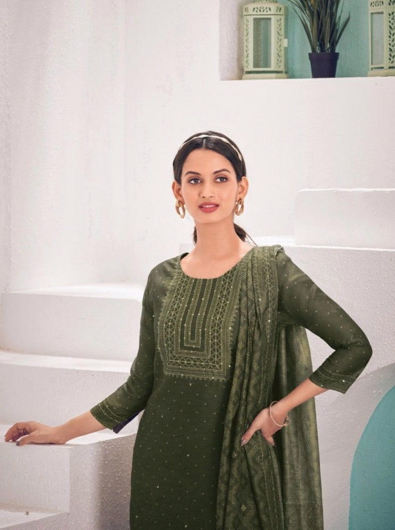 Royal Green Suit Set - Payal