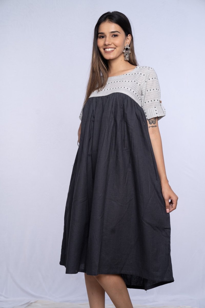 WOK Cotton Dobby Dress - Payal