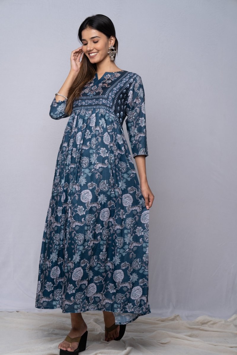 WOK Festive Panelled Dress - Payal