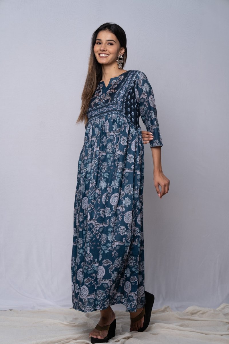 WOK Festive Panelled Dress - Payal
