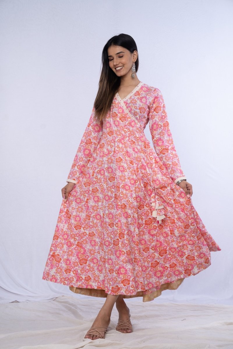 WOK Kalidar Angrakha Dress - Payal